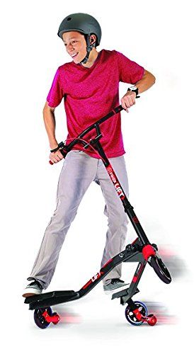 Yvolution Y Fliker Lift | Swing Wiggle Carving Scooter for Kids Age 7+ and Adults