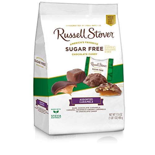 Russell Stover Sugar Free Caramel Mix Gusset Bag, 17.6 Ounce