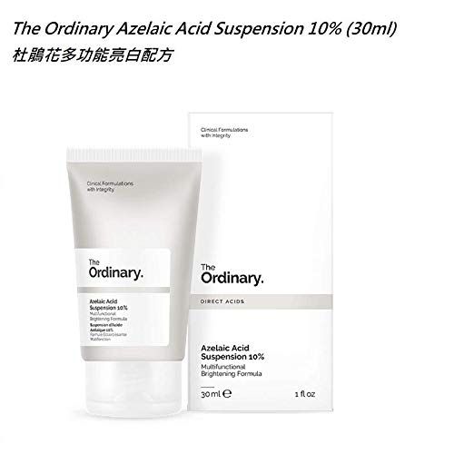 The Ordinary Azelaic Acid Suspension 10%, Brightening Formula for Uneven and Blemish-Prone Skin, 1 Fl Oz