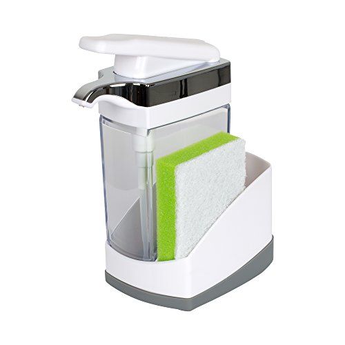 Casabella Sink Sider Solo with Sponge - White & Chrome Plating - 50086