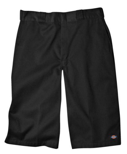 Dickies Men's 15 Inch Inseam Work Short With Multi Use Pocket, Black, 30