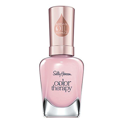Sally Hansen Color Therapy Nail Polish, Rosy Quartz 0.5 Ounce Long-Lasting Nail Polish with Gel Shine and Nourishing Care