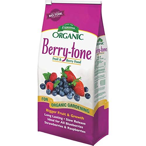 Espoma Organic Berry-tone 4-3-4 Natural & Organic Plant Food for All Berries, Use for Planting & Feeding to Promote Bountiful Harvest, 4lbs