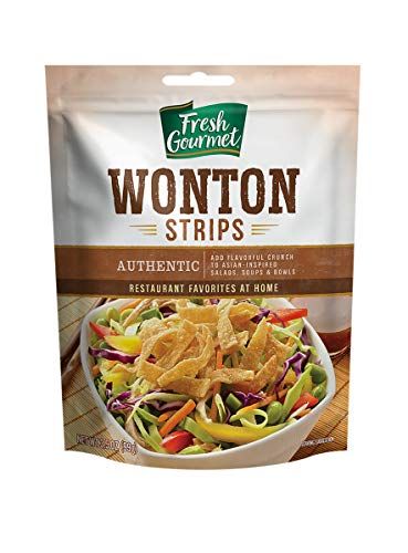 Fresh Gourmet Wonton Strips, Authentic, 3.5 Ounce (Pack of 9)