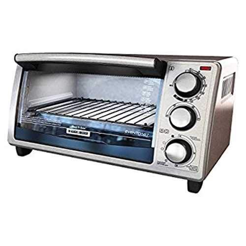BLACK + DECKER 4 Slice Toaster Oven - Stainless Steel