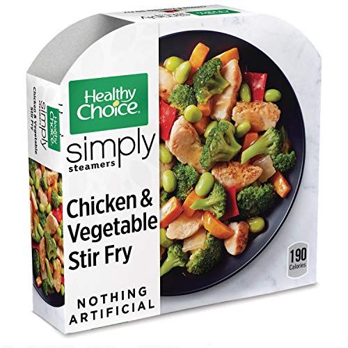 Healthy Choice Simply Steamers Frozen Dinner, Chicken & Vegetable Stir Fry, 9.25 Ounce