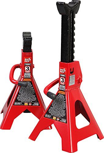 Torin Big Red Steel Jack Stands: 3 Ton Capacity, 1 Pair