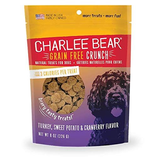 Charlee Bear Grain-Free Bear Crunch Turkey, Sweet Potato & Cranberry Flavor 8 oz