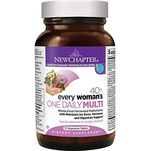New Chapter Women's Multivitamin, Every Woman's One Daily 40+, Fermented with Probiotics + Vitamin D3 + B Vitamins + Organic Non-GMO Ingredients - 72 ct (Packaging May Vary)