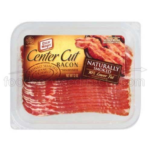 Oscar Mayer Center Cut Naturally Smoked Bacon, 12 Ounce -- 16 per case.