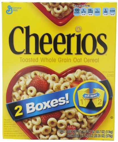 General Mills Cheerios Toasted Whole Grain Oat Cereal, 20.35 oz., 2 Count