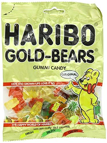 Haribo Gold Bears, 5-Ounces (Pack Of 12)