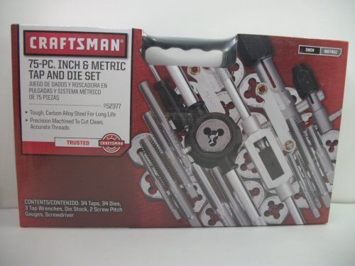 Craftsman 75 pc Inch & Metric tap and die Set