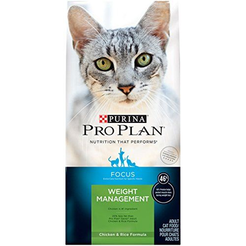 Purina Pro Plan Weight Control High Protein Dry Cat Food; FOCUS Weight Management Chicken & Rice Formula - 7 lb. Bag
