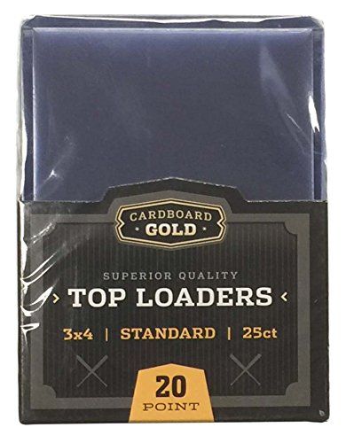 Cardboard Gold CBG-TL  Pro Toploaders Keeps Cards Ultra Protected, 4" L, 25 Count