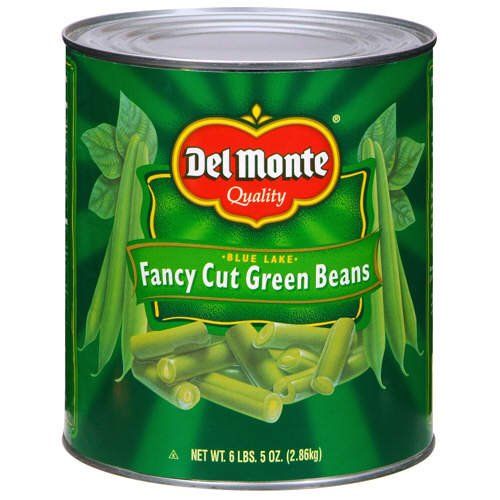 Del monte blue cut green beans 6.3 lb