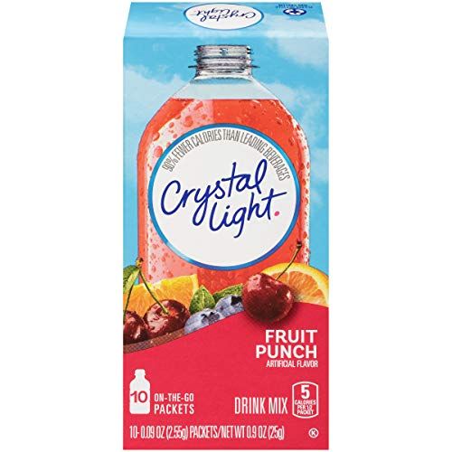 Crystal Light Fruit Punch Drink Mix (60 Packets, 6 Canisters of 10) (Pack of 6)