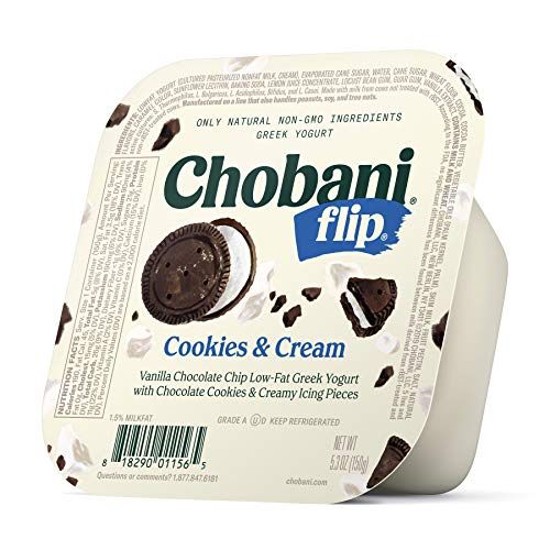 Chobani, Flip, Low-Fat Greek Yogurt Cookies & Cream, 4.5oz