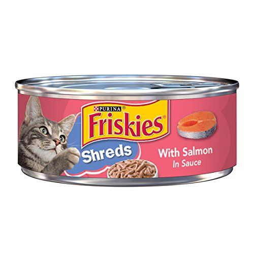 Purina Friskies Shreds With Salmon In Sauce Wet Cat Food - (24) 5.5 Oz. Cans