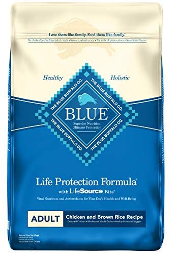 Blue Buffalo Life Protection Formula Adult Dog Food - Natural Dry Dog Food for Adult Dogs - Chicken and Brown Rice - 15 lb. Bag