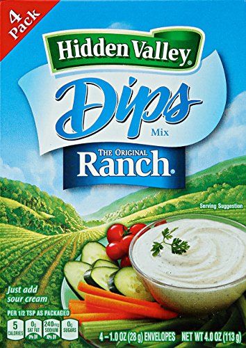 Hidden Valley Dips Mix - Original Ranch - 1 oz - 4 Count