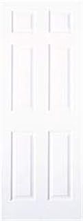 Masonite® 6-Panel Hollow Core Slab Door, Textured Finish, Primed White, 30X80 in.