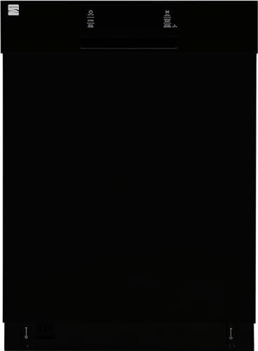 Kenmore 24" Built-In Stainless Steel Tub Dishwasher with EasyFlex 3rd Rack, SmartWash, UltraWash Plus, TurboDry, and MoreSpace Adjustable Rack, Energy Star Certified, Black