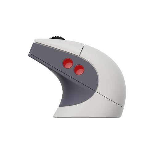 8BitDo Retro R8 Mouse with Charging Dock, PAW 3395 Optical Sensor DPI 26,000, Wireless Mouse with 4K Polling Rate, Programmable Buttons, and Kailh Sword GM X Micro Switches - N Edition