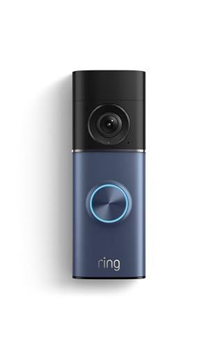 Ring Wired Doorbell Pro (newest model), Home or business security, Retinal 4K with wide-angle video, 10x Enhanced Zoom, and Low-Light Sight, Polished Night Navy