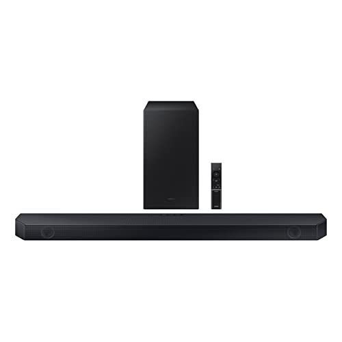 SAMSUNG HW-Q600C 3.1.2ch Soundbar w/Dolby Audio, Q-Symphony, Adaptive Sound, HDMI eARC, Game Mode Pro, Bluetooth, Acoustic Beam, Tap Sound, Alexa Built-in (Newest Model)