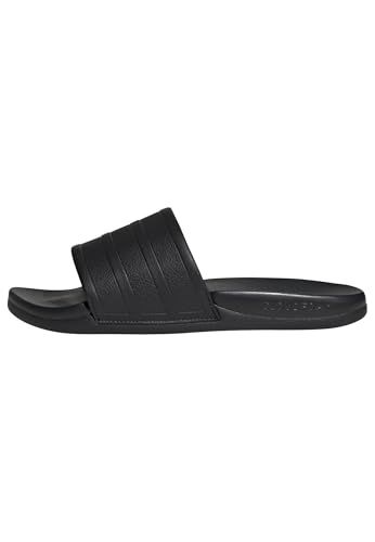 adidas Unisex-Adult Adilette Comfort 2.0, Black/Black/Carbon, 10