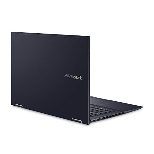 ASUS VivoBook Flip 14 Thin and Light 2-in-1 Laptop, 14” FHD Touch Display, AMD Ryzen 7 5700U, 8GB RAM, 512GB SSD, Stylus, Windows 10 Home, Fingerprint Reader, Bespoke Black, TM420UA-DS71T