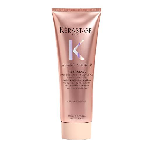 Kerastase Gloss Absolu High-Shine Conditioner - Deeply Hydrates & Detangles, Instantly Softens, For Glossy & Bouncy Hair, 8.45 Fl Oz