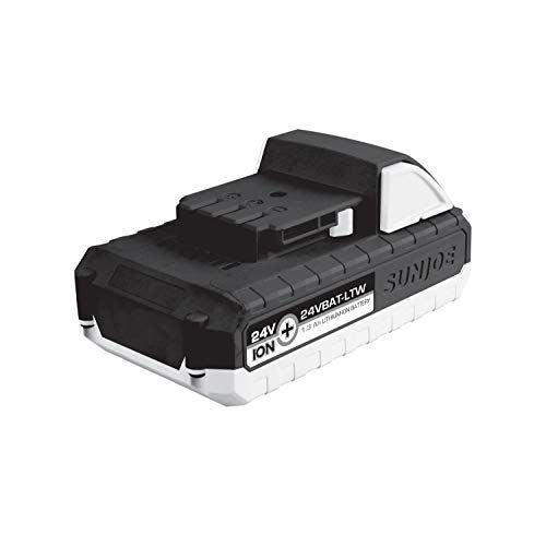 Snow Joe + Sun Joe iON+ 24VBAT-LTW EcoSharp LITE Lithium-Ion Battery | 24-Volt | 1.3-Ah