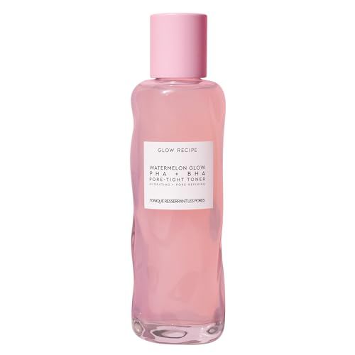 Glow Recipe PHA + BHA Face Toner - Korean Skin Care Toner, Pore Minimizer & Facial Exfoliator for Glass Skin - Tightening & Hydrating Skincare with Hyaluronic Acid & Watermelon (150ml)