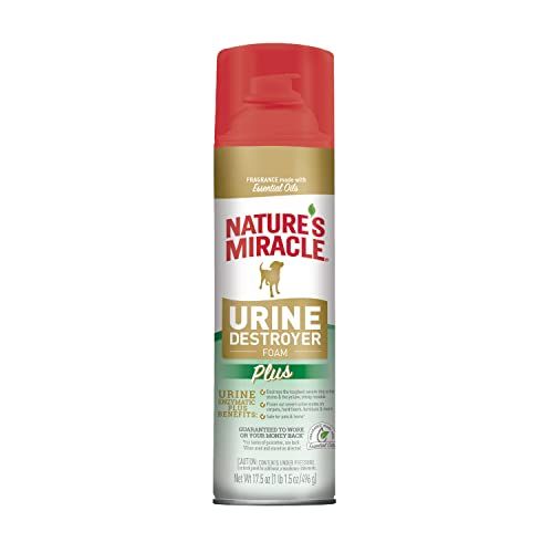 Nature's Miracle Urine Destroyer Plus for Dogs, 17.5 Ounces, Foaming Aerosol for Tough Urine Messes