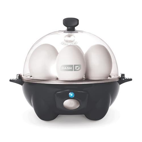 DASH Rapid Egg Cooker: 6 Egg Capacity Electric Egg Cooker for Hard Boiled Eggs, Poached Eggs, Scrambled Eggs, or Omelets with Auto Shut Off Feature - White (DEC005WH) Product Details Color: White Style: Cooker Brand: DASH EAN: 0885216608338 UPC: 852079003198 MPN: DEC005WH Color: White Material: Plastic Brand: DASH Prod