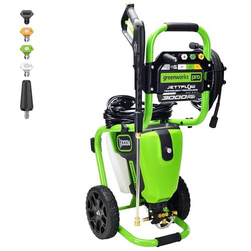 Greenworks Pro 3000 PSI 3000-GPM-Gallons Cold Water Electric Pressure Washer