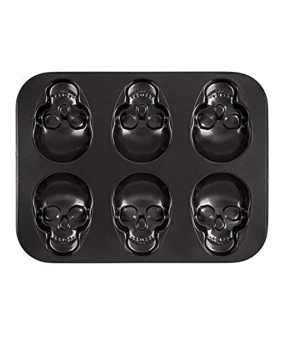 Halloween Skull Baking Pan Makes 6 Mini Cakes/Cakelets