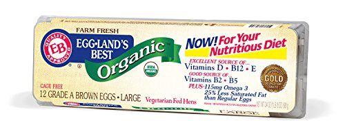 Eggland's Best, Large Organic Brown Eggs, 12 count (Pack of 1)