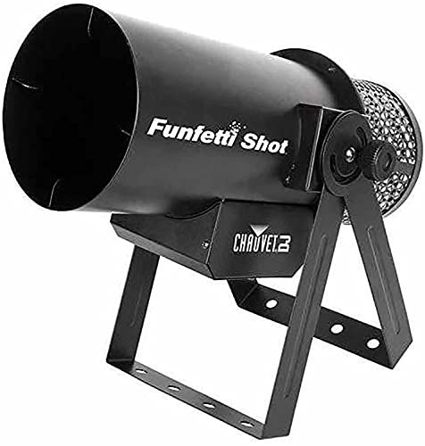 CHAUVET DJ FunFetti Shot Professional Confetti Launcher w/Wireless Remote for Concerts, Parties, and Special Events
