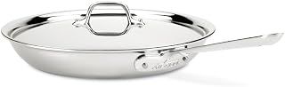 All-Clad D3 3-Ply Stainless Steel Fry Pan 12 Inch, Induction, Oven Broiler Safe 500F, Lid Safe 350F, Frying pan, Fast & Even Heat, Skillet, Compatible with All Stovetops, Pots & Pans, Cookware, Silver
