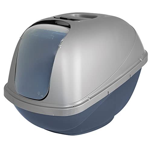 Petmate Basic Hooded Cat Litter Pan, Made in USA, 18.8"L x 15.2"W x 14"H