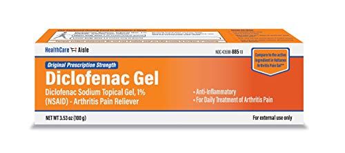 HealthCareAisle Diclofenac Gel, 1%, Arthritis Pain Relief - 100 g tube - Original Prescription Strength (NSAID)