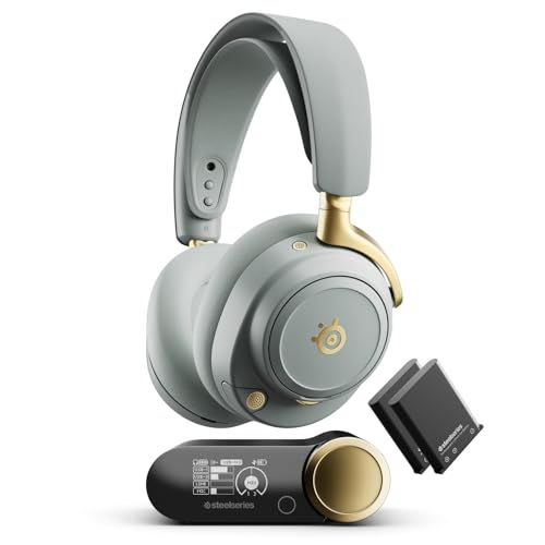 SteelSeries Arctis Nova Elite - Hi-Res Wireless Gaming Headset — 96kHz/24bit — Carbon Fiber Speakers — ANC — AI Noise Rejection — App — 2.4GHz + BT — Multi-Source Mix — OmniPlay PC+PlayStation+Xbox