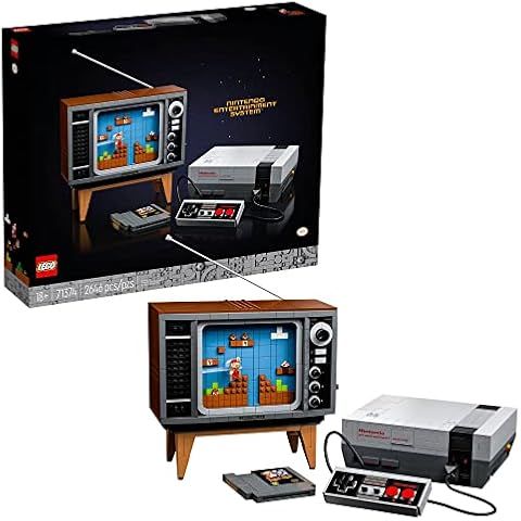 LEGO Super Mario Nintendo Entertainment System 71374 Gameplay Building Set, Model K...