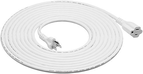 AmazonBasics Extension Cord - 20-Foot, White