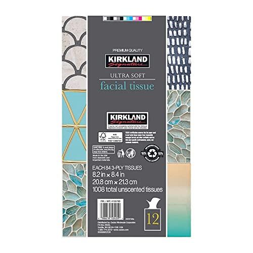 Kirkland Signature Facial Tissue, 3-Ply, 84 Count (12 Pack)