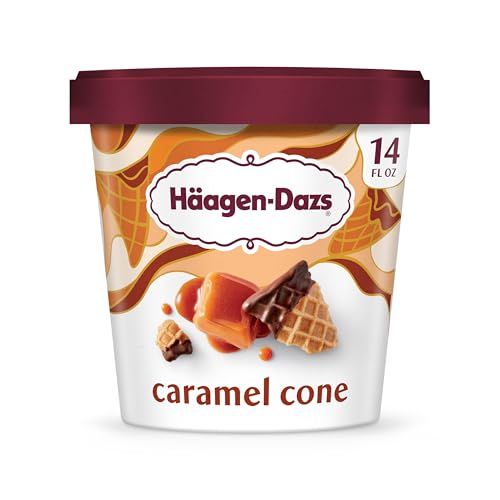 Haagen-Dazs Ice Cream, Caramel Cone, 14 oz (Frozen)