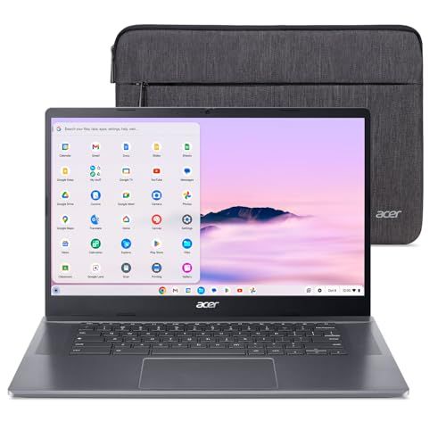 Acer Chromebook Plus 515 Laptop with Google AI – 15.6" Full HD 1920 x 1080 IPS Touch Display | Intel Core i3-1305U | 8GB LPDDR5X | 256GB SSD | Wi-Fi 6E | FHD Camera | Chrome OS | CB515-2HT-33M4 15.6" Touch / 8GB / 256GB